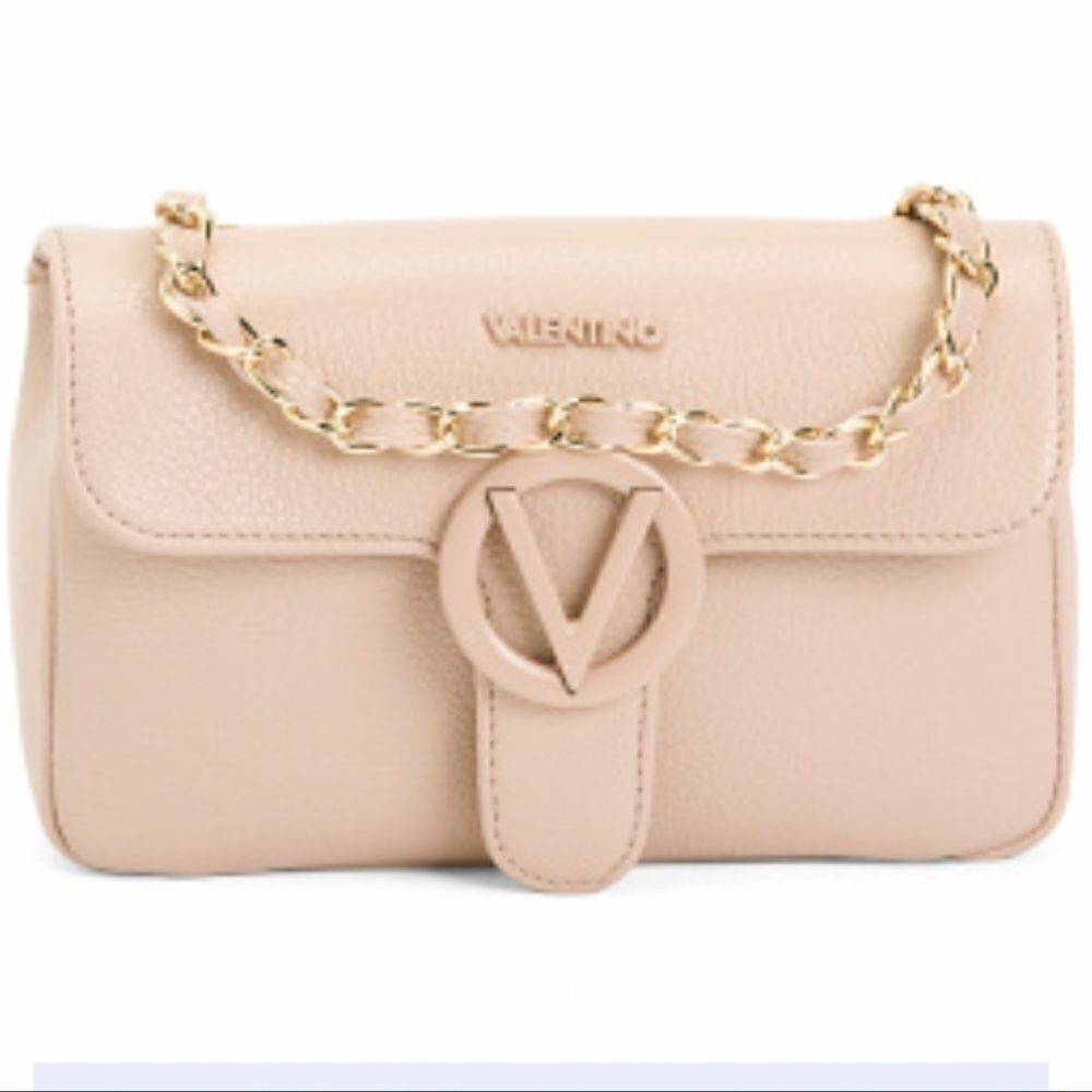 NWT VALENTINO BY MARIO LEATHER FLAP SHOULDER BAG WITH CHAIN STRAP​​​​​